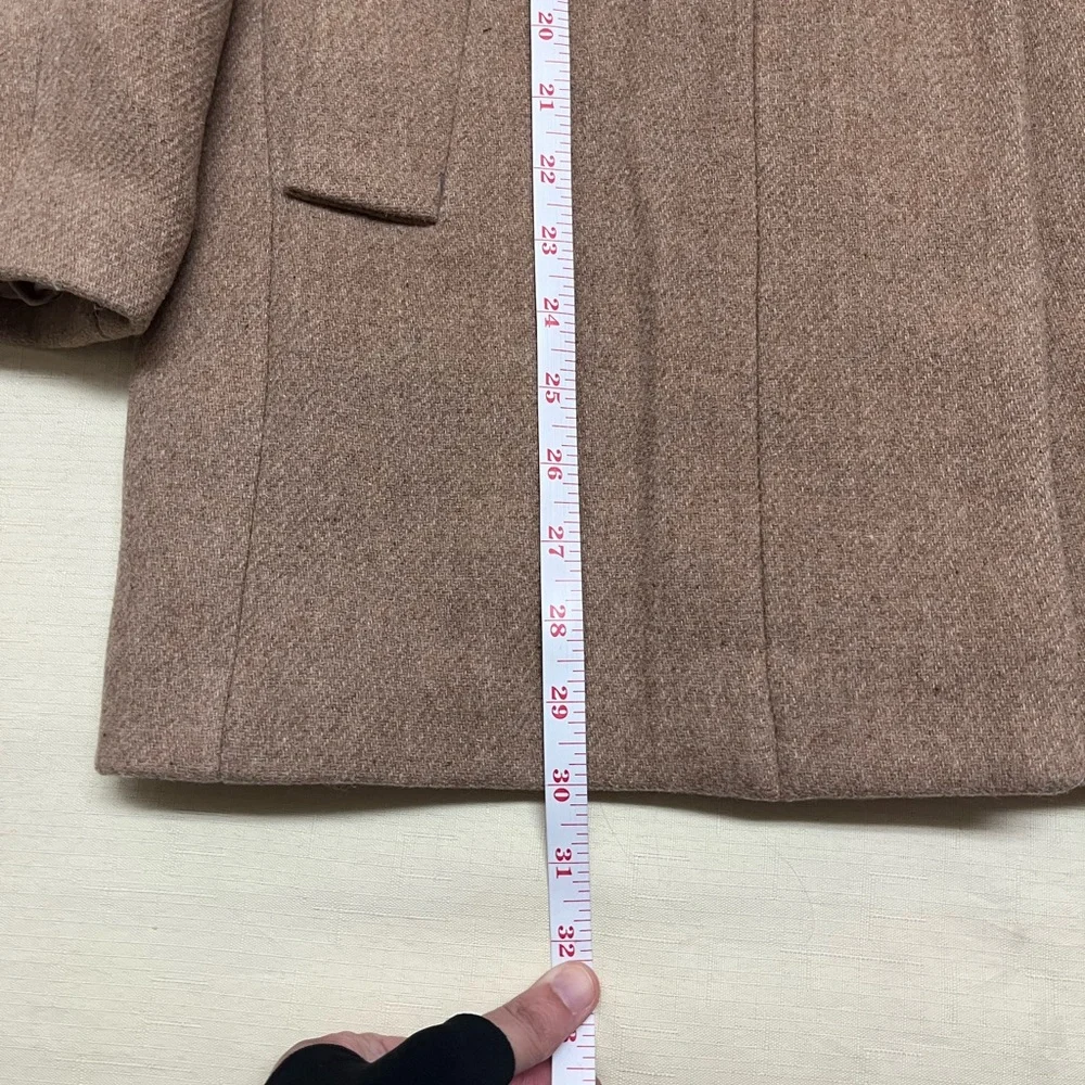 J. Crew Mercantile size 0 Tan 46% wool City Coat